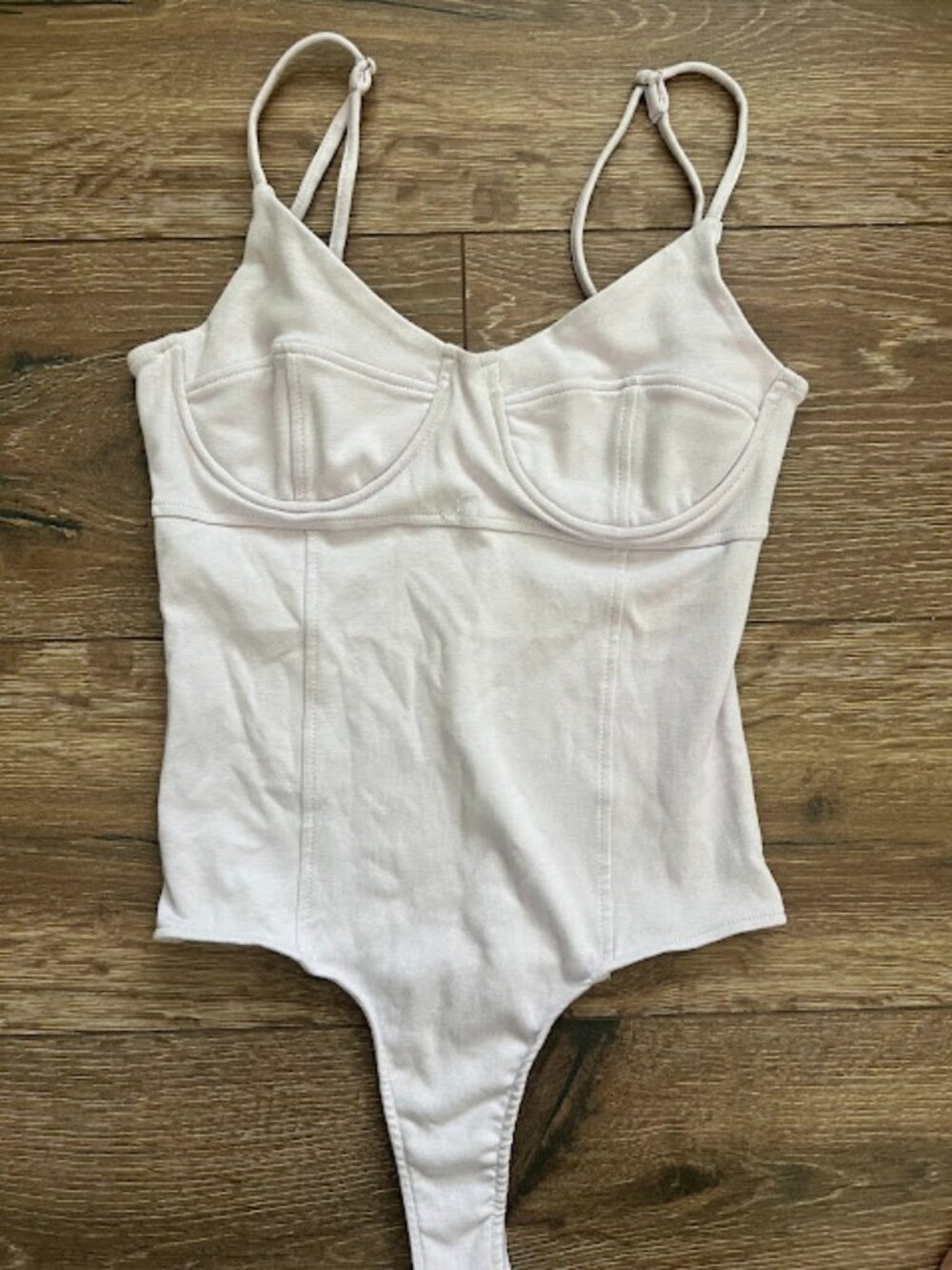 Steve Madden Purple Lilac Bustier Underwire Tank Bodysuit Top Size Small